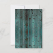 ウェスタンターコイズバーンウッド結婚式の出欠確認カード 出欠カード (裏面)