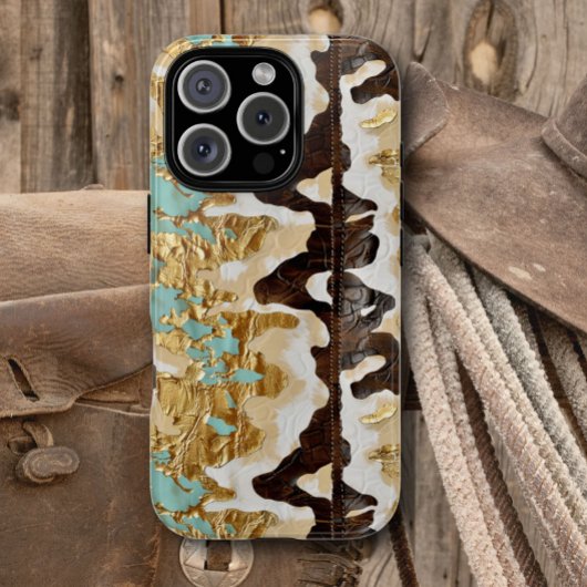 ウェスタンターコイズレザースタイルウィメンズ Case-Mate iPhoneケース