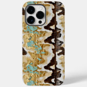 ウェスタンターコイズレザースタイルウィメンズ Case-Mate iPhoneケース (裏面)