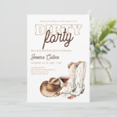 ウェスタンダーティフォーカントリー40歳の誕生日パーティー 招待状 (スタンド正面)