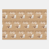 ウェスタンダーティ30歳女性のカーボーイ30歳パーティー ラッピングペーパーシート (正面)