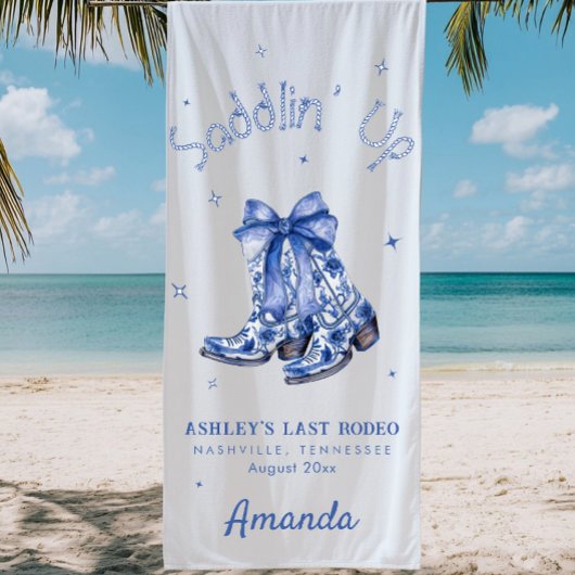 ウェスタンチャイニーズスタイルでサドルを組んで独身最後の女祭り ビーチタオル