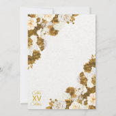 ウェスタンチャロプリンセスアイボリー＆ゴールドのキンセアニエラ 招待状 (裏面)