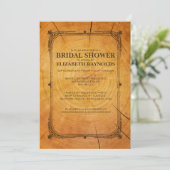 ウェスタンツリーリングや輪ブライダルシャワー招待状 招待状 (スタンド正面)