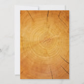 ウェスタンツリーリングや輪ブライダルシャワー招待状 招待状 (裏面)