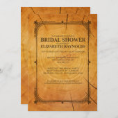 ウェスタンツリーリングや輪ブライダルシャワー招待状 招待状 (正面/裏面)