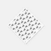 ウェスタンテキサス州ロングブカスタムルBGカラー スタンダードカクテルナプキン (角)