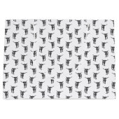 ウェスタンテキサス州ロングブカスタムルBGカラー ラージペーパーバッグ (正面)