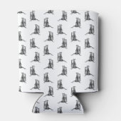 ウェスタンテキサス州ロングブカスタムルBGカラー 缶クーラー (裏面)