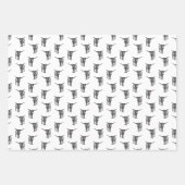 ウェスタンテキサス州ロングブルカスタムカラー ラッピングペーパーシート (正面2)