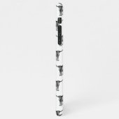 ウェスタンテキサス州ロングホーンブルカスタムカラー iPhoneケース (左側)