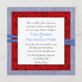 ウェスタンテーマの結婚式招待状 招待状