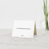 ウェスタンテーマの結婚式　感謝カード サンキューカード (裏面)