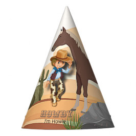 ウェスタンテーマハウイズカウボーイ誕生日 パーティーハット