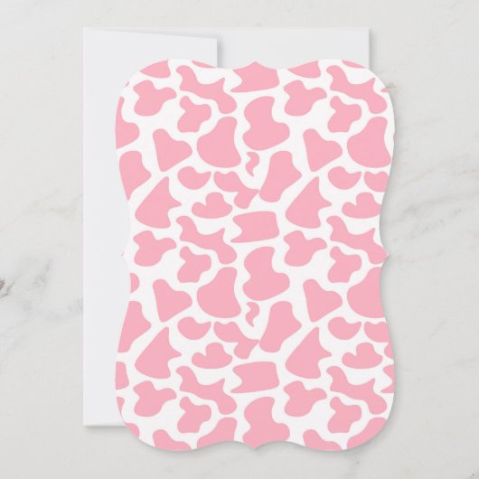 ウェスタンテーマピンク女性のカーボーイ新生児写真 案内状 (裏面)