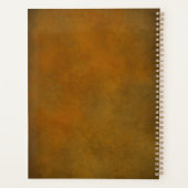 ウェスタンテーマホースシューブラウン&金ゴールドモノグラム プランナー手帳 (裏面)