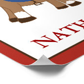 ウェスタンテーマホース子供部屋プリント ポスター (角)