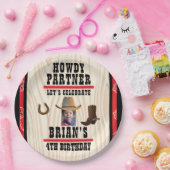 ウェスタンテーマ紙プレート ペーパープレート (パーティー)