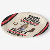 ウェスタンテーマ紙プレート ペーパープレート (アングル)