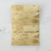 ウェスタンテーマ結婚式招待状 招待状 (内部)