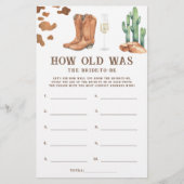 ウェスタンテーマ花嫁は何歳の時に遊ぶべきだったか (正面)