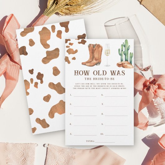 ウェスタンテーマ花嫁は何歳の時に遊ぶべきだったか