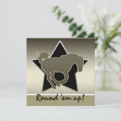 ウェスタンテーマ、ラウンドアップ招待状シリーズ 招待状 (スタンド正面)