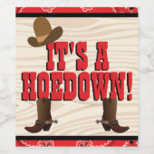 ウェスタンテーマ ワインラベル (シングルラベル)