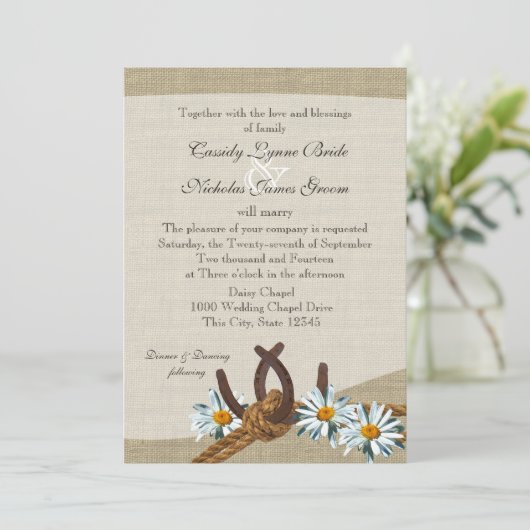 ウェスタンデイジーとホースシューズ 招待状 (スタンド正面)