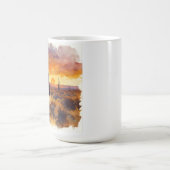 ウェスタンデザートの風景カウボーイ コーヒーマグカップ (中央)