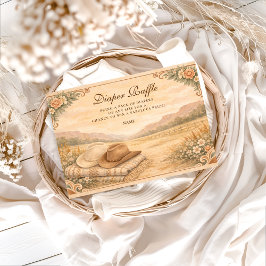 ウェスタンデザートサドル ディアパー ラッフル エンクロージャーカード