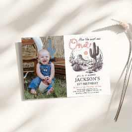 ウェスタンデザートロデオ1stバースデーフォト招待状 招待状