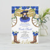 ウェスタンネイビーブルーと金ゴールドチャラ15アノス 招待状 (スタンド正面)