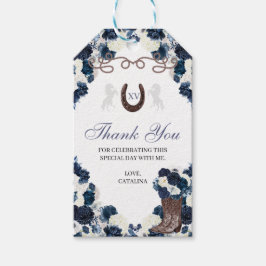 ウェスタンネイビーブルーランチェロキンセアニェラギフトラベル ギフトタグ