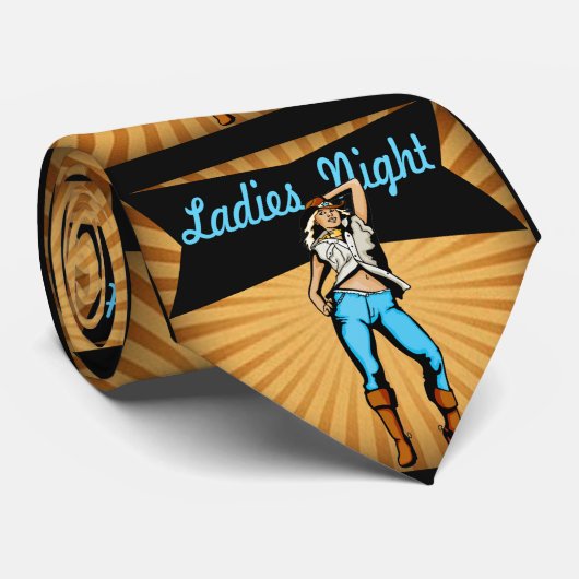 ウェスタンネクタイ女性のカーボーイラディズナイト ネクタイ (ロール)