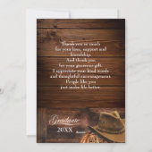 ウェスタンハットとラッソの卒業サンキューカード シーズンカード (裏面)