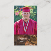 ウェスタンハットとラッソ大学の卒業資金カード 名刺 (正面)