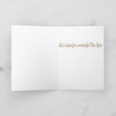 ウェスタンハッピーホリデイズカウボーイグリーティングカード シーズンカード (内部)