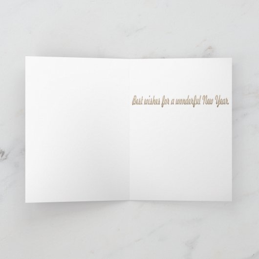 ウェスタンハッピーホリデイズカウボーイグリーティングカード シーズンカード (内部)