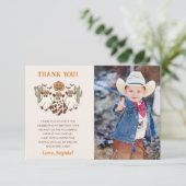 ウェスタンハロウィーンカウボーイバースデーパーティーの写真 サンキューカード (スタンド正面)