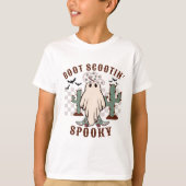 ウェスタンハロウィーンブートスクー不気味チン Tシャツ (正面)