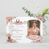 ウェスタンバラ金ゴールドキンセアニラ日付写真を保存 招待状 (スタンド正面)