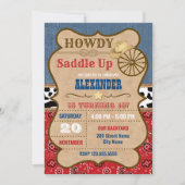 ウェスタンバースデーパーティー 招待状 (正面)