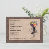 ウェスタンバードワイヤブライダルシャワー招待 招待状 (スタンド正面)