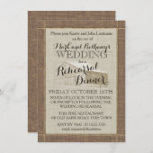 ウェスタンバーンアンドバーラップリハーサルディナー 招待状 (正面/裏面)