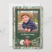 ウェスタンバーンウッドクリスマステーマのコーディネート シーズンカード (正面)