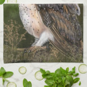 ウェスタンバーンフクロウ – ミグンウォーター絵画カラーの芸術 キッチンタオル (折り畳み)