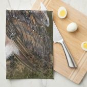 ウェスタンバーンフクロウ – ミグンウォーター絵画カラーの芸術 キッチンタオル (四つ折り)