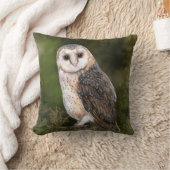 ウェスタンバーンフクロウ – ミグンウォーター絵画カラーの芸術 クッション (ブランケット)