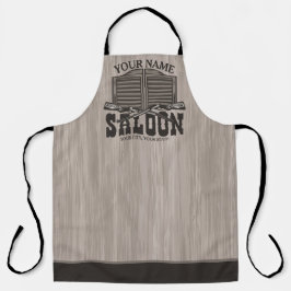ウェスタンパーソナライズされたライフルガンオールドサロンバー エプロン